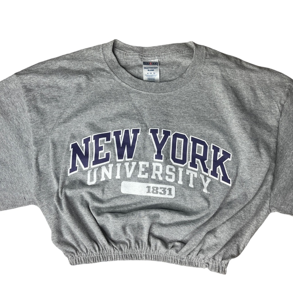 NYU Reworked Longsleeve Crop Top - Picture 3 of 4